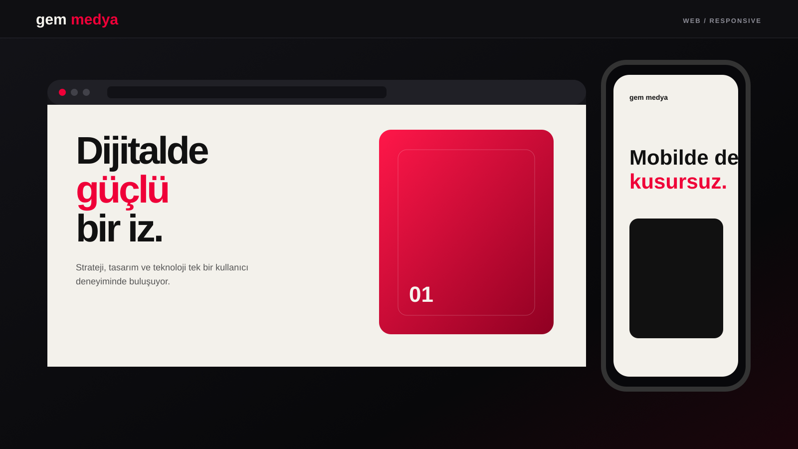 Responsive web tasarım ve geliştirme uygulama ekranı